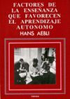 FACTORES DE LA ENSE�ANZA QUE FAVORECEN EL APRENDIZAJE AUT�NOMO