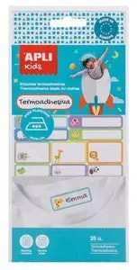 Etiquetas Textil Termoadhesivas Blister 35 uds