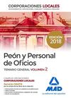 PEONES Y PERSONAL DE OFICIOS DE CORPORACIONES LOCALES. TEMARIO GENERAL VOLUMEN 2