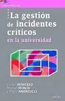 La Gestión de Incidentes Críticos en la Universidad