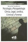 PSICOLOGIA Y PSICOPATOLOGIA CLINICA, LEGAL,JURIDICA, CRIMINAL Y FORENSE