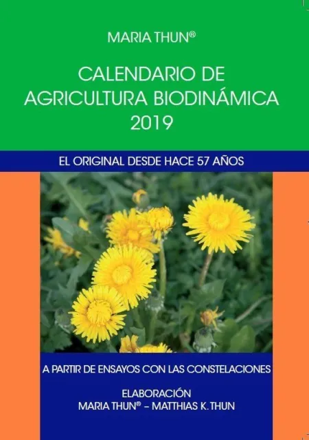 Calendario de Agricultura Biodinamica 2019