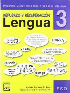 REFUERZO DE LENGUA 3. REPASA Y APRUEBA - 3º ESO