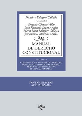 MANUAL DE DERECHO CONSTITUCIONAL. VOL.I