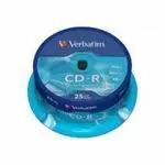 Cd-R Verbatim 700 Mb 52X Extra Prot Tarrina 25 uds
