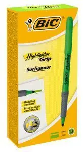 Marcador Bic Highlighter Grip 1. 6 mm Verde