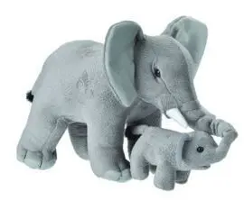 Peluche Madre y Bebe Elefante Mom