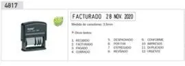 Formulario Fechador Printy Azul Sello 4817