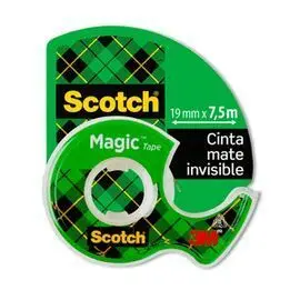 Cinta Invisible Scotch Magic + Dispensador 19Mmx7