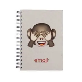 Cuaderno A4 Wire-O Troquelado Monkey Oficial Emoji