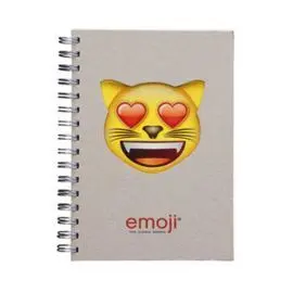 Cuaderno A5 Wire-O Troquelado Cat Love Oficial Emo