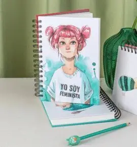 Cuaderno Esther Gili Feminista Tapa Dura Anillas 1