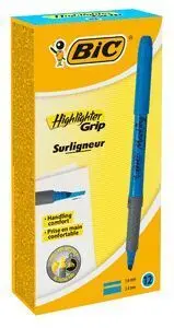 Marcador Bic Highlighter Grip 1. 6 mm Azul