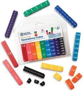 Juego Set Cubos de Equivalencia Fraction Tower
