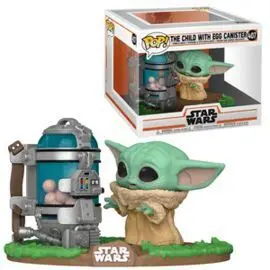 Funko Pop Star Wars Mandalorian Baby Yoda con Tarr