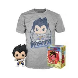 Pop Tee Dragon Ball Z Vegeta Funko + Camiseta Ta