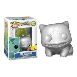 Funko Pop Jumbo Pokemon Bulbasaur Plateado Efecto