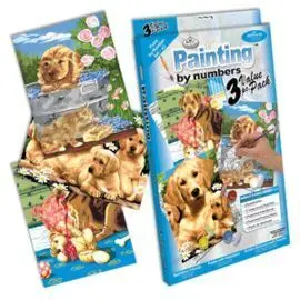 Pintar por Numeros 21 Piezas. Perros
