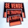 CARTEL FLUORESCENTE 70X50 SE ALQUILA