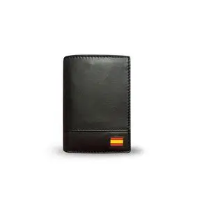 Cartera Piel Hombre Granada Negro España Kronos 8,