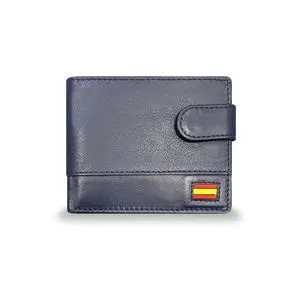 Cartera Piel Hombre Granada Negro España Kronos 9