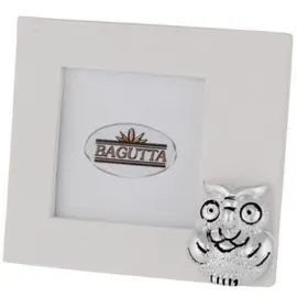 Marco Foto Mini 5X5 Buho Blanco