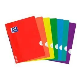 Libreta Grapada A4+ 48H Cuadro 5X5 Margen Tapa Pla