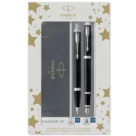 Juego Boligrafo y Pluma Parker Im Negro Ct