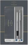 JUEGO BOLIGRAFO Y PLUMA PARKER JOTTER ACERO CT