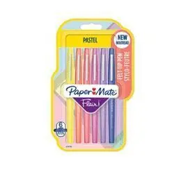 Rotulador Paper Mate Flair 6 Colores Pastel Surtid