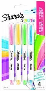 Rotulador Sharpie S Notes Blister 4 Colores Surtid