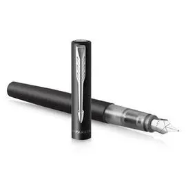 Pluma Parker Vector Xl M Negro Metalico