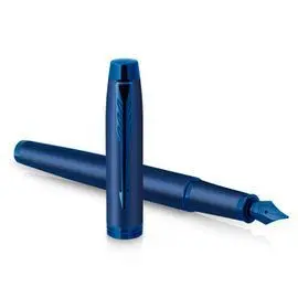 Pluma Parker Im F Monochrome Azul