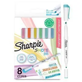 Rotulador Sharpie S-Note Duo Blister 8 Colores