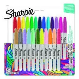 F Rotulador Sharpie Permanente Bl 24 Colores Surti