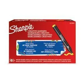 Rotulador Sharpie Acrilico Amarillo Punta Redonda