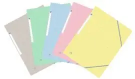 Carpetaa4+ Gomas Solapas Top File Colores Pastel