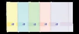 Carpeta Espiral 20 Fundas Live Go A4 Goma Pastel