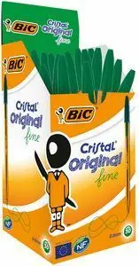 Boligrafo Bic Cristal Fine Naranja Transparente Ve