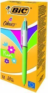 Boligrafo Bic 4 Colores Fun Pastel