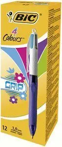 Boligrafo Bic 4 Colores Grip Fash
