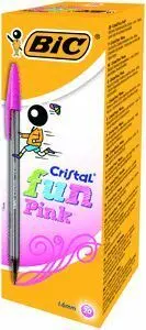 Boligrafo Bic Cristal Fun Large Rosa
