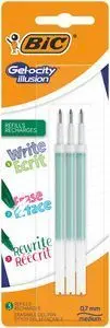 Recambio Bic Gelocity Illusion Verde Blister 3 uds