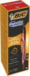 Boligrafo Bic Gelocity Quick Dry Rojo