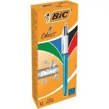 Boligrafo Bic 4C Shine Azul