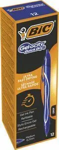 Boligrafo Bic Gelocity Quick Dry Azul