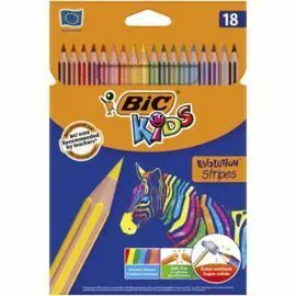 Lapiz Evolution Stripes 18 Colores