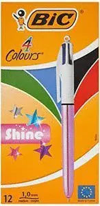 Boligrafo Bic 4C Shine Rosa