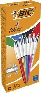 Boligrafo Bic 4C Shine Colores Surtidos