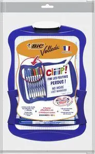 Pizarra Bic Velleda Clip 21X31 + 8 Rotuladores Piz